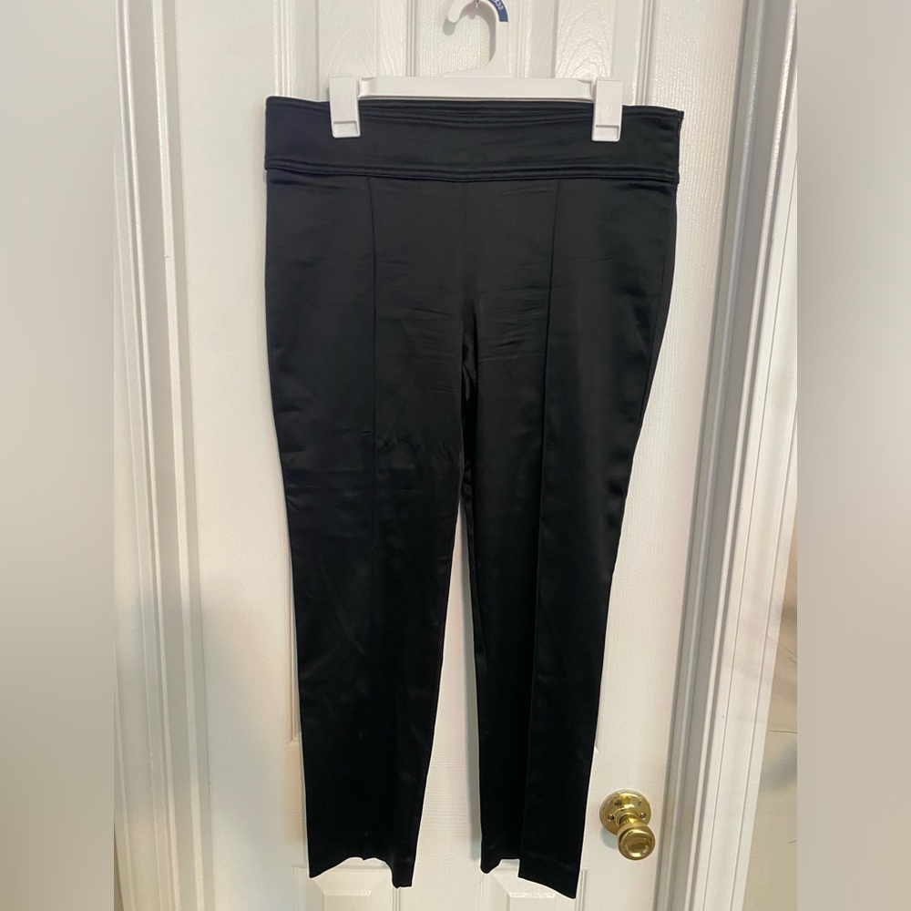 Bebe satin crop pants